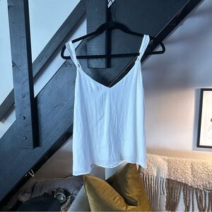 NWT silky smooth flowy white tank top
